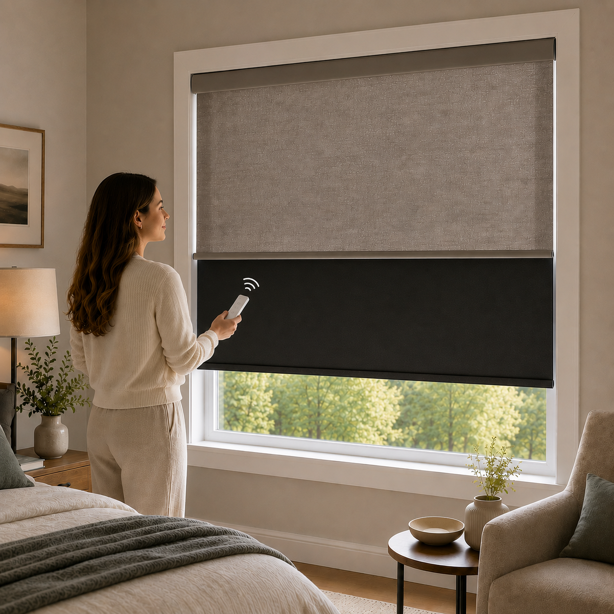 Smart Motorized Day & Night Dual Roller Shades