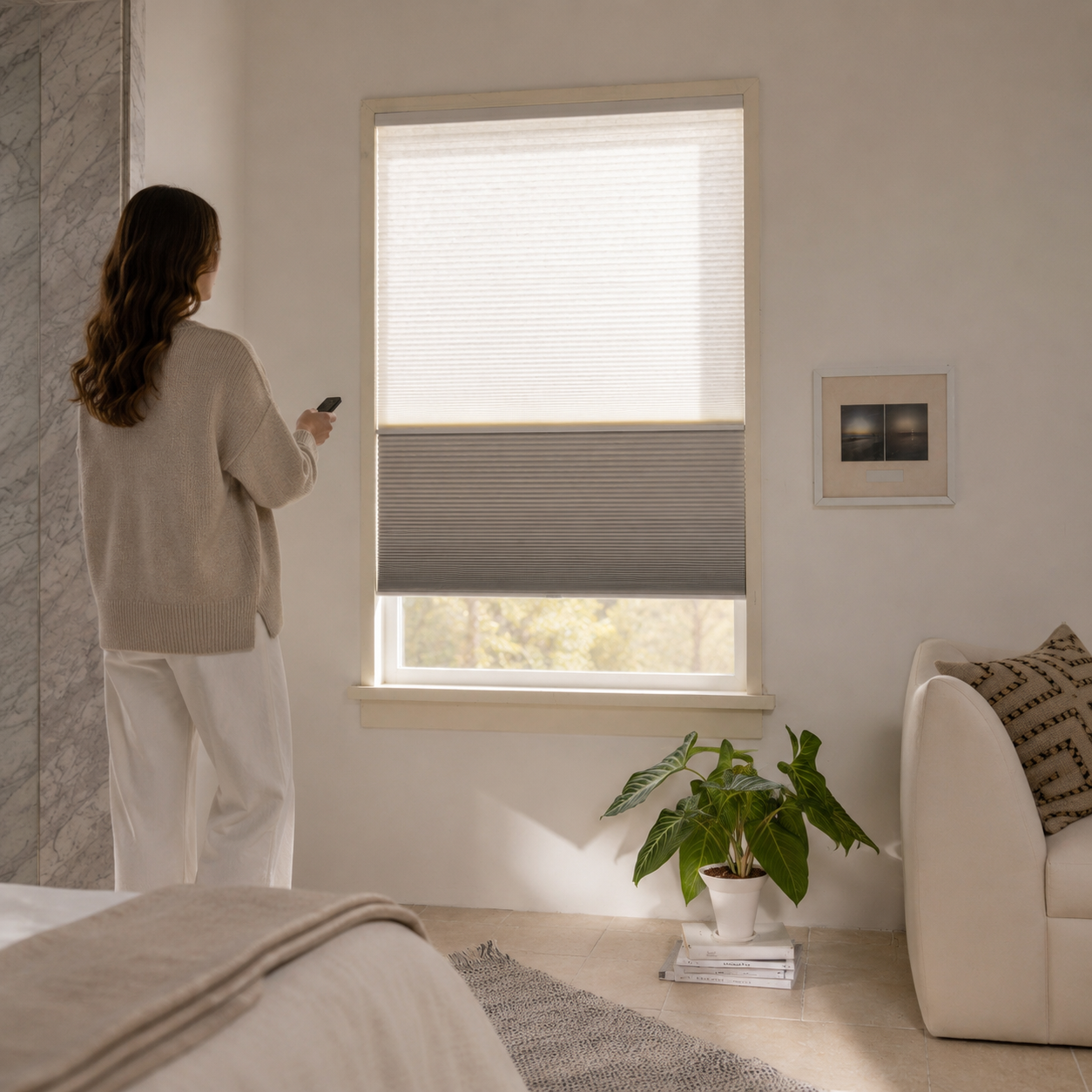Smart Motorized Day & Night Cellular Shades