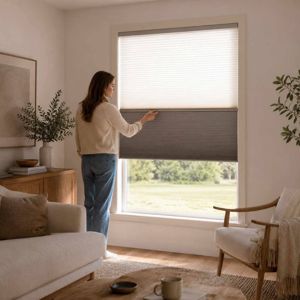 Cordless Day & Night Cellular Shades